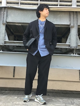 「SHIPS any（シップス エニィ）のアイテム（アクセサリー）」を使った、奥原さん（メンズ・177cm）の春コーディネート