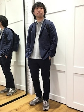 奥原さん（メンズ・177cm）の春コーディネート