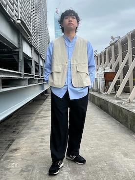 「SHIPS any（シップス エニィ）のアイテム（アクセサリー）」を使った、奥原さん（メンズ・177cm）の春コーディネート