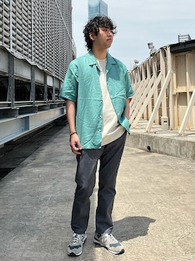 「SHIPS any（シップス エニィ）のアイテム（アクセサリー）」を使った、奥原さん（メンズ・177cm）の春コーディネート