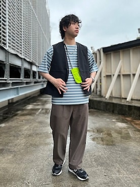 「SHIPS any（シップス エニィ）のアイテム（アクセサリー）」を使った、奥原さん（メンズ・177cm）の春コーディネート