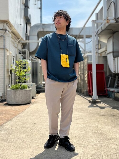 SHIPS any: COOLMAX 1タック アンクルテーパード パンツ◇