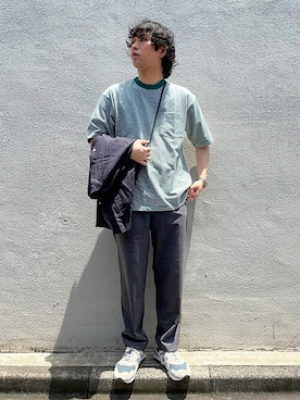 「SHIPS any（シップス エニィ）のアイテム（アクセサリー）」を使った、奥原さん（メンズ・177cm）の夏コーディネート