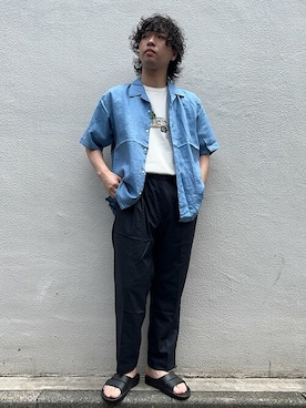奥原さん(メンズ・177cm)の夏コーディネート