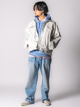 「GAP（ギャップ）のアイテム（ジャケット/アウター）」を使った、GapJapanさん（メンズ・180cm）の春コーディネート