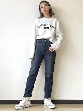 GapJapanさん（レディース・156cm）の冬コーディネート