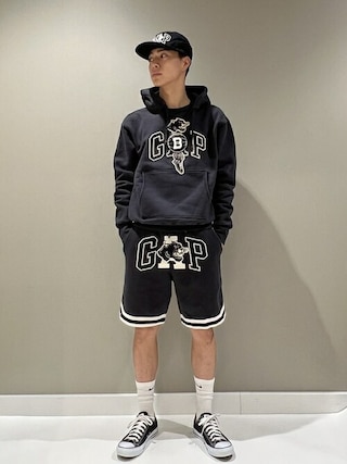 新品正規品　GAP × PALACE コラボパーカー　ブラック　M org.jpg