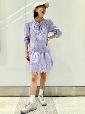 「GAP（ギャップ）のアイテム（ワンピース/ドレス）」を使った、GapJapanさん（メンズ・156cm）の春コーディネート