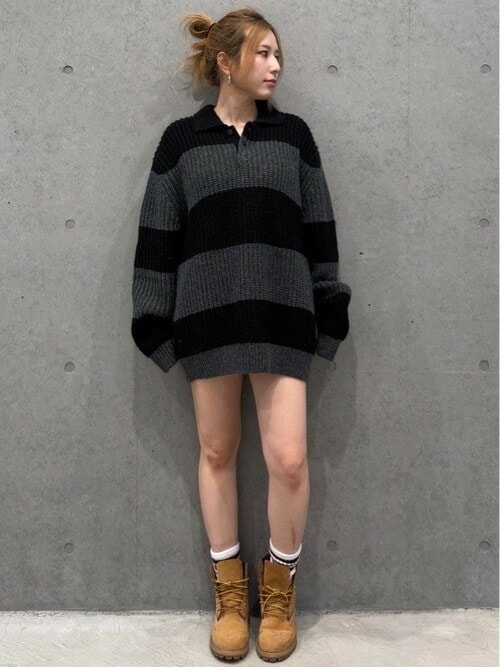 GAP セーター ニット リラックス ポロセーター メンズ