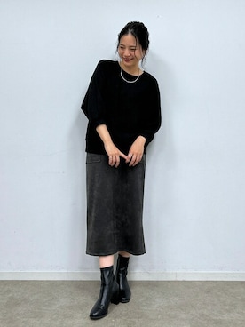 「DRESKIP（ドレスキップ）のアイテム（テーラードジャケット）」を使った、SHINOさん（レディース・165cm）の秋コーディネート