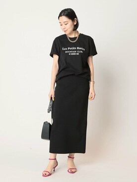 「AP STUDIO（エーピーストゥディオ）のアイテム（スカート）」を使った、STAFF.Ayaさん（レディース・158cm）の春コーディネート