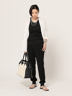 「AP STUDIO（エーピーストゥディオ）のアイテム（アクセサリー）」を使った、STAFF.Ayaさん（レディース・158cm）の春コーディネート