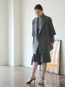 「AP STUDIO（エーピーストゥディオ）のアイテム（その他アウター）」を使った、STAFF.Ayaさん（レディース・158cm）の夏コーディネート