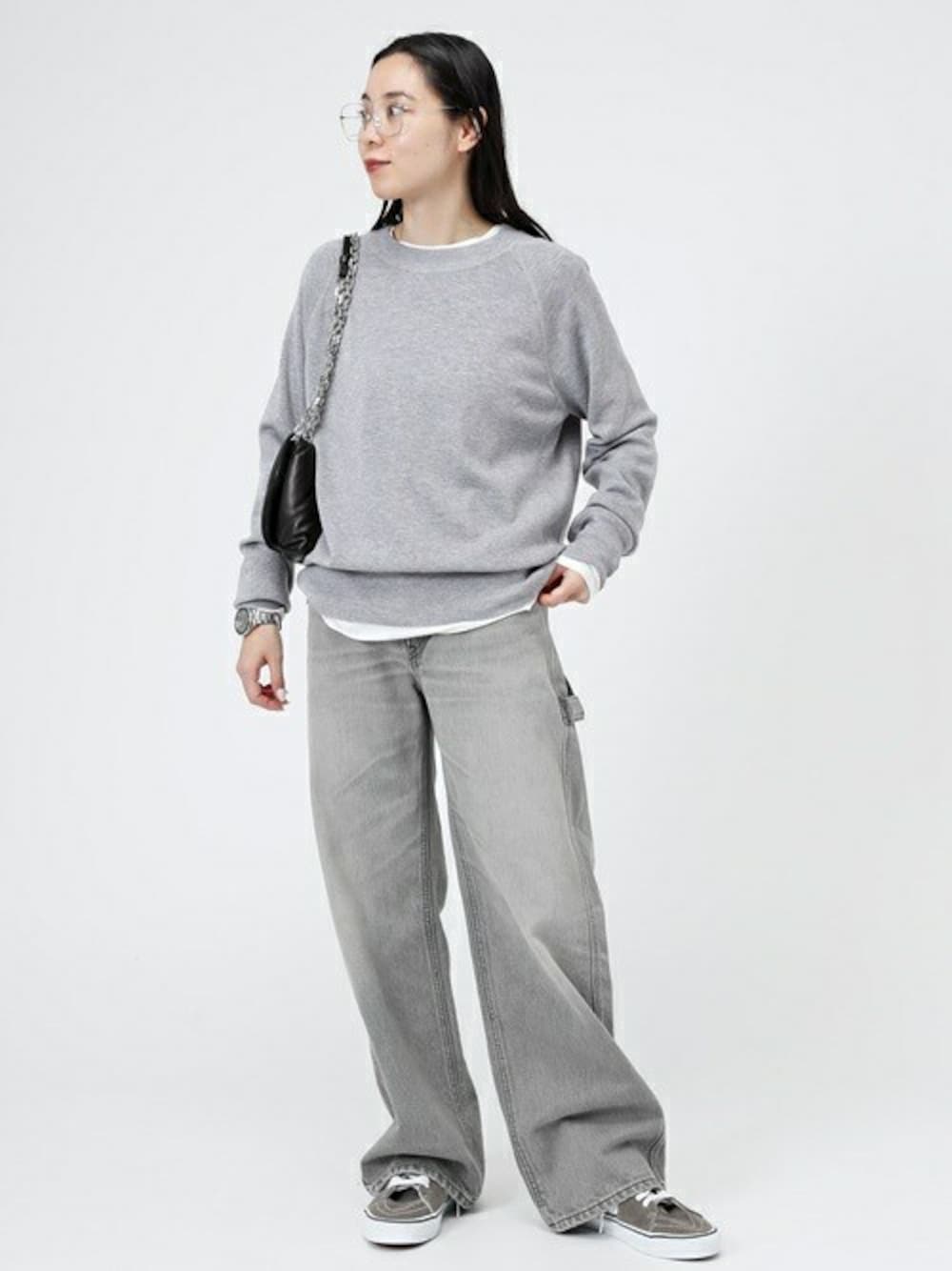 STAFF.Ayaさんの「New sweat like knit（AP STUDIO）」を使ったコーディネート