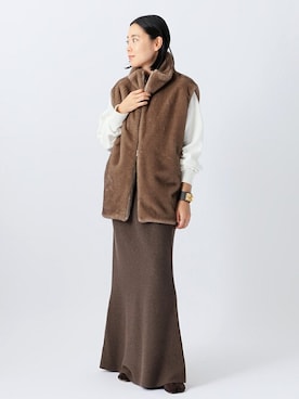 「AP STUDIO（エーピーストゥディオ）のアイテム（ジャケット/アウター）」を使った、STAFF.Ayaさん（レディース・158cm）の秋コーディネート