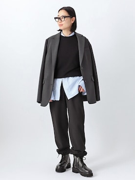 「AP STUDIO（エーピーストゥディオ）のアイテム（ジャケット/アウター）」を使った、STAFF.Ayaさん（レディース・158cm）の秋コーディネート