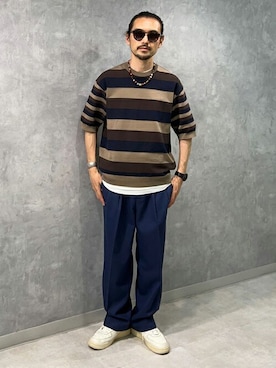 Mashio_TOMORROWLANDさん（メンズ・175cm）の春コーディネート