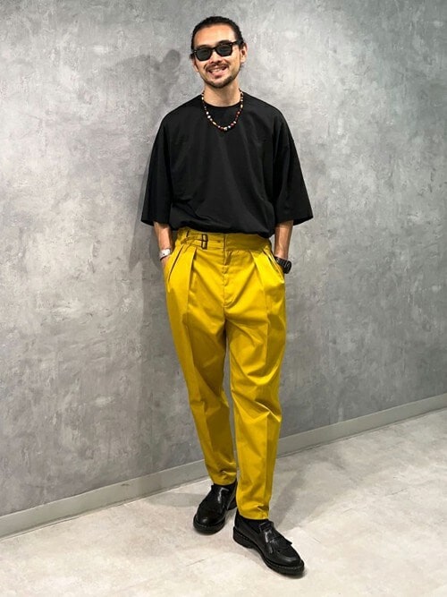未使用級 トゥモローランド ポリエステルコットン ダブルバックルグルカパンツ S セール】ポリエステルコットン ダブルバックルグルカパンツ