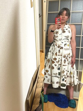 「WEAR文芸部」｜「アイテム（ワンピース/ドレス）」を使った、みひろさん（レディース・159cm）の夏コーディネート
