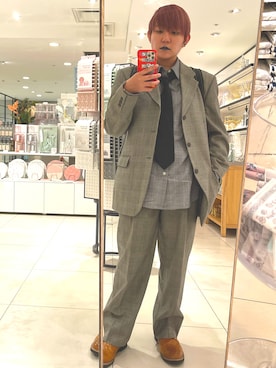 「WEAR文芸部」｜「アイテム（ブーツ）」を使った、みひろさん（レディース・159cm）の秋コーディネート