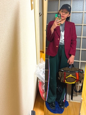 「アイテム（テーラードジャケット）」を使った、みひろさん（レディース・159cm）の夏コーディネート