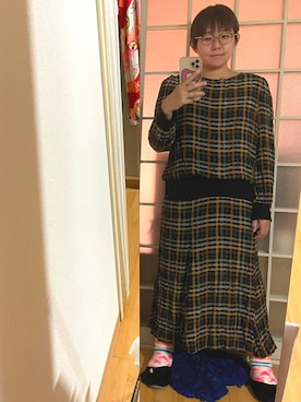 「家着」｜みひろさん（レディース・159cm）の秋コーディネート