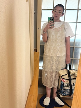 「clear（クリア）のアイテム」を使った、みひろさん（レディース・159cm）の夏コーディネート