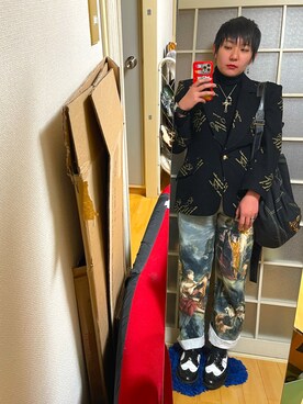 「amijed（アミジェダ）のアイテム」を使った、みひろさん（レディース・159cm）の春コーディネート