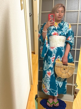 「WEAR文芸部」｜「アイテム（バッグ）」を使った、みひろさん（レディース・159cm）の夏コーディネート