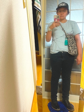 「VANSON（ヴァンソン）のアイテム（帽子）」を使った、みひろさん（レディース・159cm）の秋コーディネート