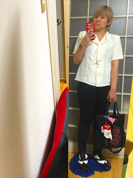 「WEAR文芸部」｜「アイテム（シューズ）」を使った、みひろさん（レディース・159cm）の夏コーディネート