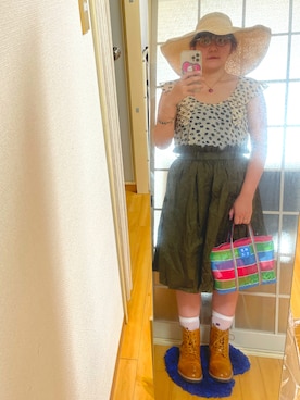 「UNTITLED（アンタイトル）のアイテム（スカート）」を使った、みひろさん（レディース・159cm）の秋コーディネート