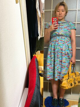 「WEAR文芸部」｜「アイテム（ワンピース/ドレス）」を使った、みひろさん（レディース・159cm）の秋コーディネート