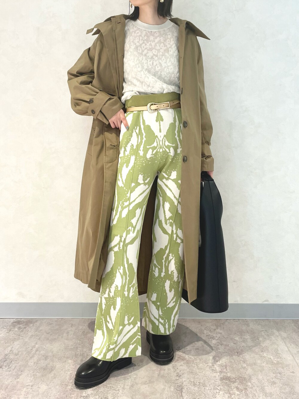 LILY BROWN（リリーブラウン）の「パターンニットパンツ（その他