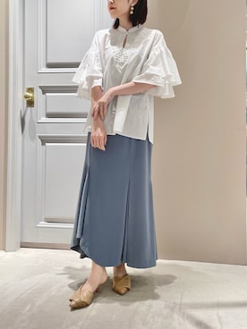 「LILY BROWN（リリーブラウン）のアイテム（パンプス）」を使った、lily_mzk(mizuki)さん（レディース・156cm）の春コーディネート
