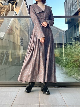 「LILY BROWN（リリーブラウン）のアイテム（ブーツ）」を使った、lily_mzk(mizuki)さん（レディース・156cm）の冬コーディネート