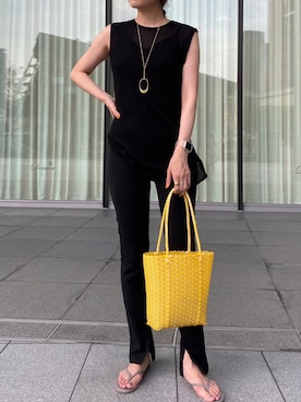 「TKEES（ティキーズ）のアイテム」を使った、satomiさん（レディース・170cm）の夏コーディネート