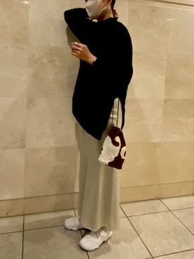 「ニットコーデ」｜「NIKE（ナイキ）のアイテム」を使った、satomiさん（レディース・170cm）の秋コーディネート