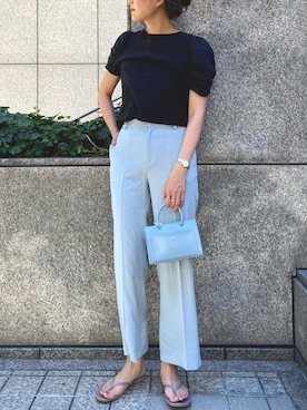 「TKEES（ティキーズ）のアイテム」を使った、satomiさん（レディース・170cm）の夏コーディネート