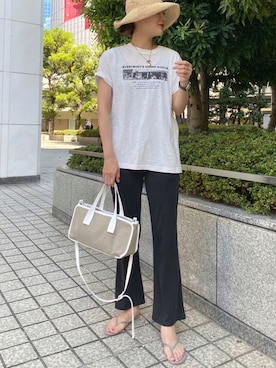 「TKEES（ティキーズ）のアイテム」を使った、satomiさん（レディース・170cm）の夏コーディネート