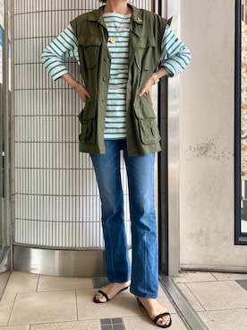 「Le Minor（ルミノア）のアイテム」を使った、satomiさん（レディース・170cm）の夏コーディネート