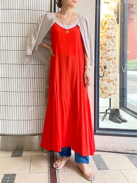 「TKEES（ティキーズ）のアイテム」を使った、satomiさん（レディース・170cm）の夏コーディネート