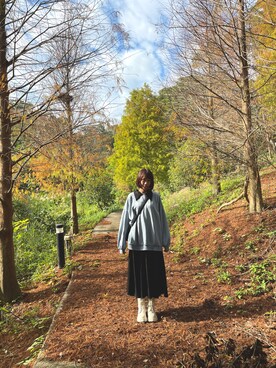 「MEIER.Q（マイヤーキュー）のアイテム（ワンピース/ドレス）」を使った、かかさん（レディース・161cm）の冬コーディネート