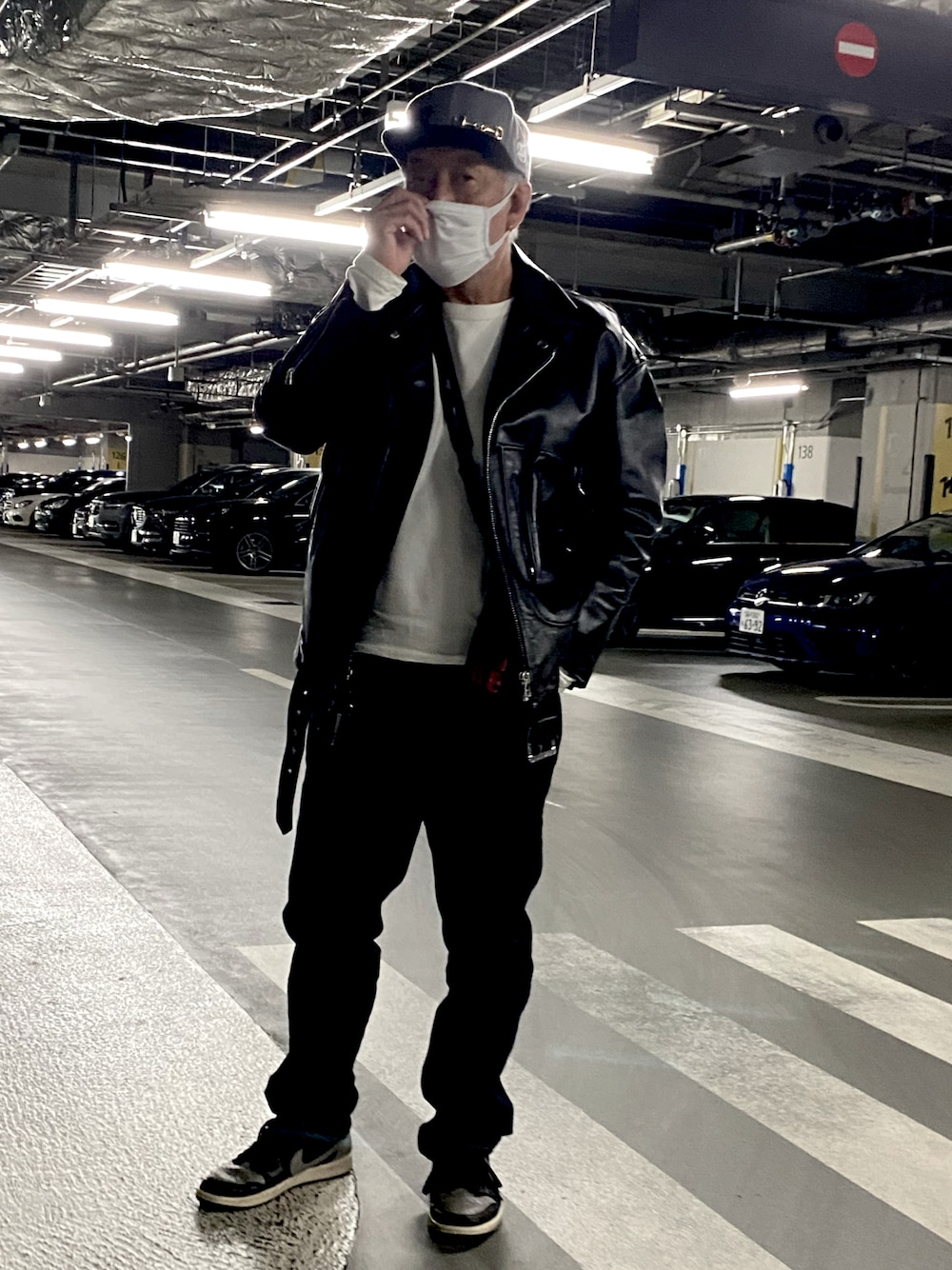 NOISE MAKERのライダースジャケットを使った人気ファッション