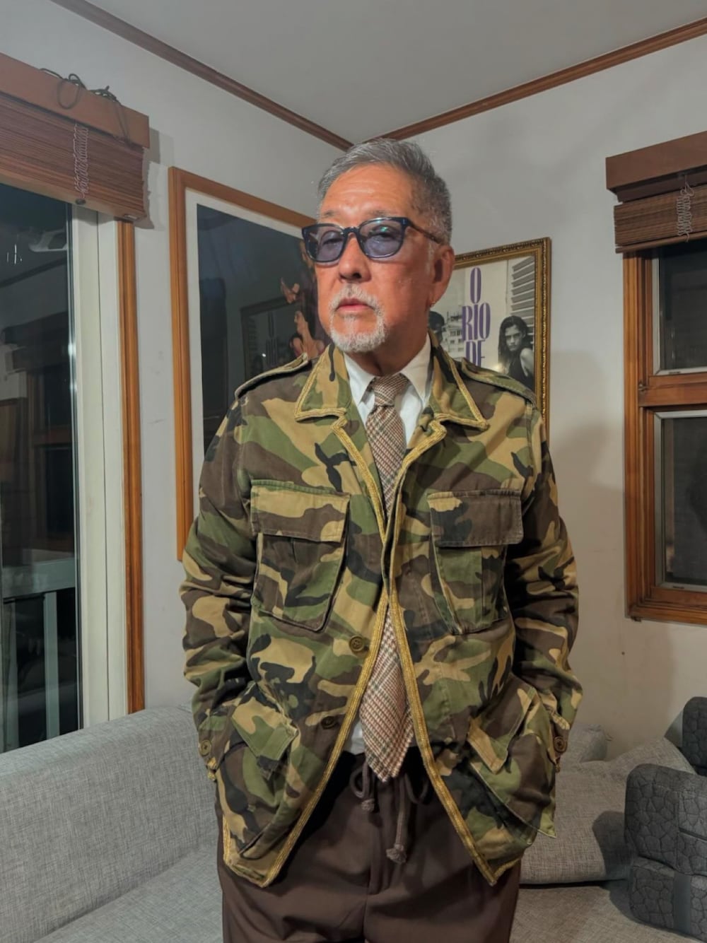 SAINT LAURENT PARIS カモフラミリタリージャケット 近藤 昌｜SAINT LAURENT PARISのミリタリージャケットを使った