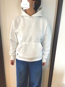 「アイテム（パーカー）」を使った、sakiko-jさん（レディース・160cm）の冬コーディネート