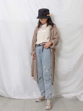 「STUDIO SEVEN（スタジオ セブン）のアイテム」を使った、Silvia 🇹🇼さん（レディース・153cm）の夏コーディネート