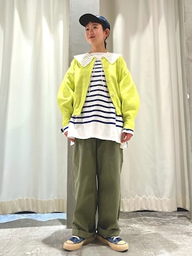 「アイテム（付け襟）」を使った、Dot&Stripes CHILDWOMANさん（レディース・160cm）の冬コーディネート