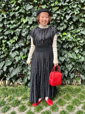 Dot&Stripes CHILDWOMANさん（レディース・150cm）の冬コーディネート