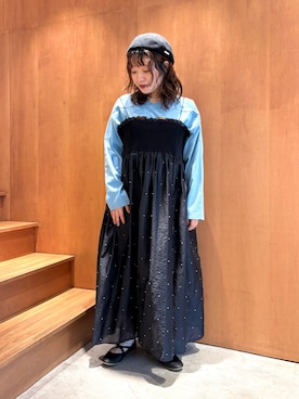 「アイテム（バレエシューズ）」を使った、Dot&Stripes CHILDWOMANさん（レディース・150cm）の秋コーディネート